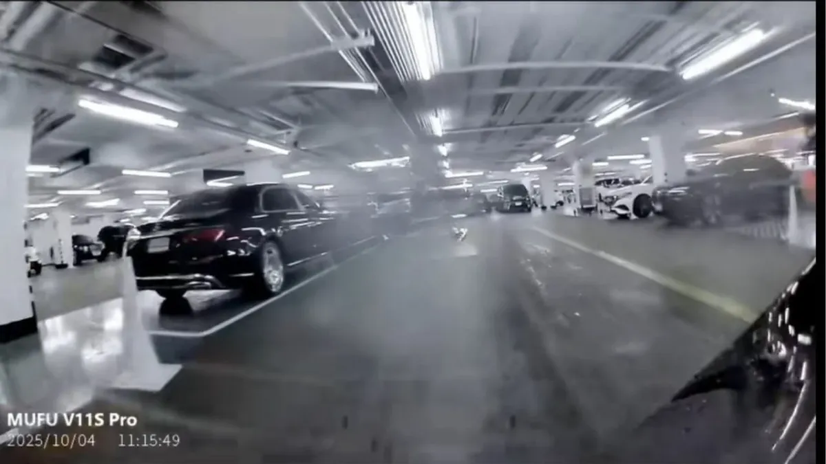 방콕 백화점 주차장 사고 현장