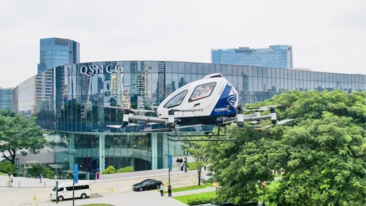 중국 플라잉 택시, 태국 하늘을 날다