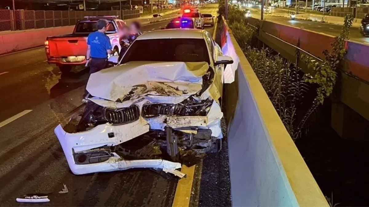 만취 BMW 운전자 역주행 사고 현장