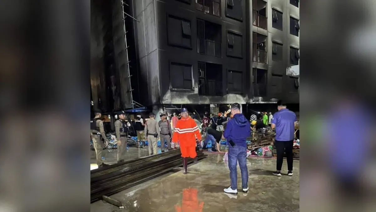 푸켓 콘도 건설 현장 화재 발생