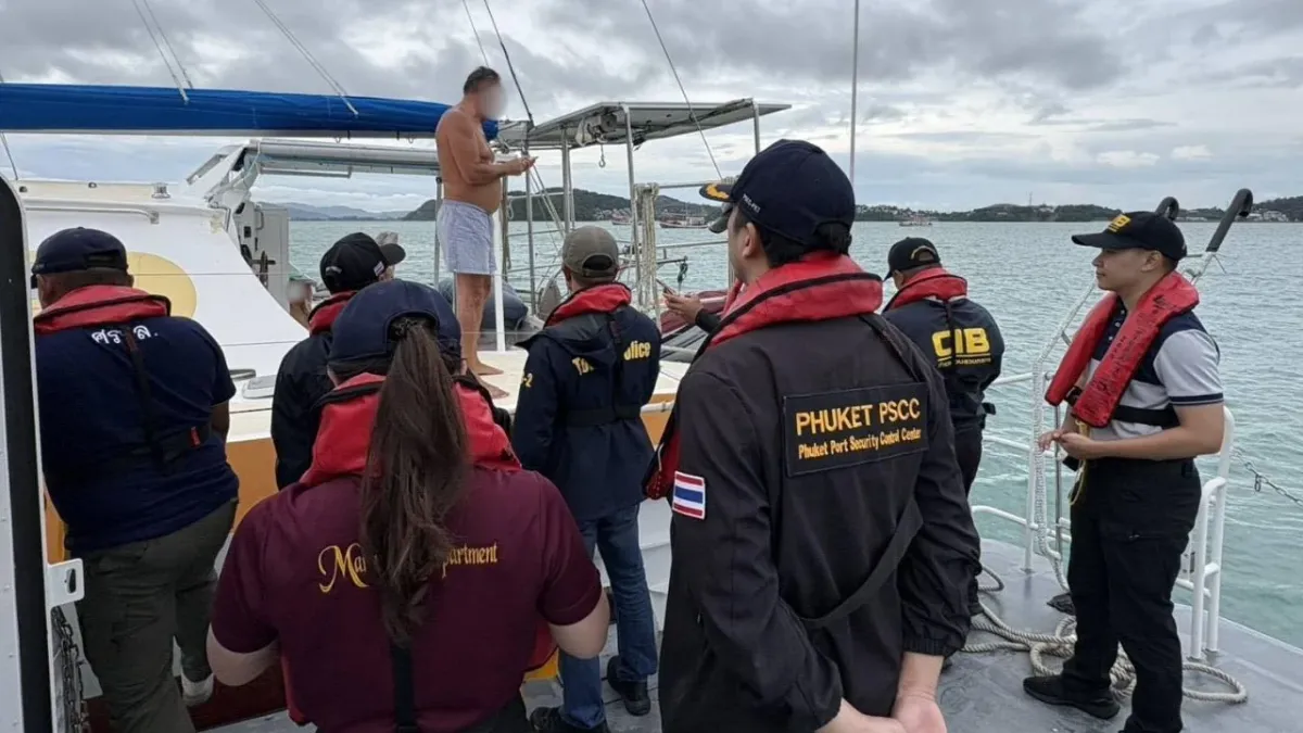 푸켓 공공 계류장 점거한 러시아인, 칼 위협에도 경고만