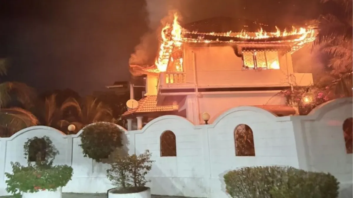 푸켓 카투 지역 주택 화재 현장