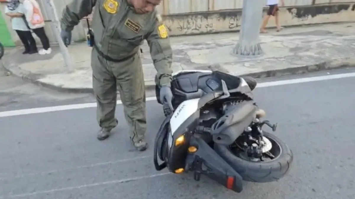 볼트 오토바이 기사와 승객, 스마트폰 내비 보다 전신주 충돌해 사망