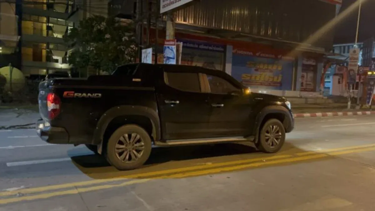 파타야 교차로 음주운전 체포