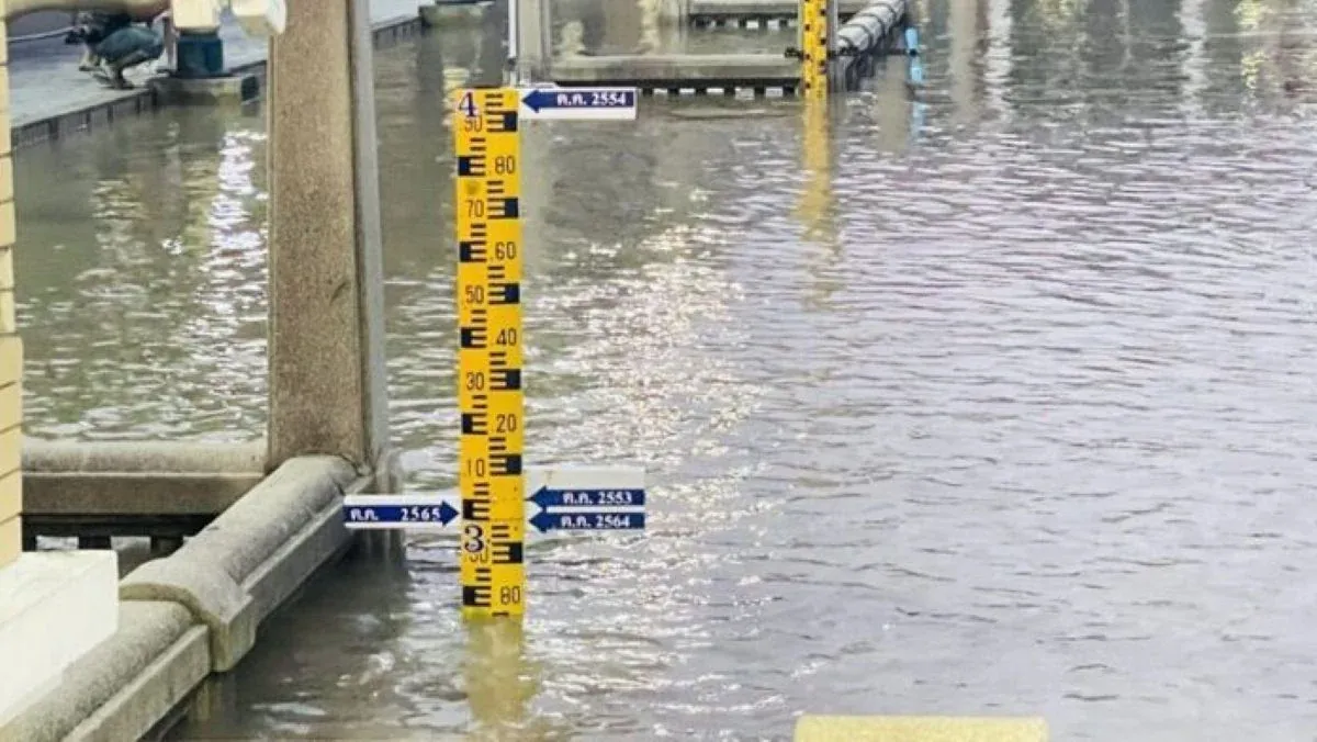 태국 차오프라야강 수위 급상승, 2021년 홍수 수준 근접