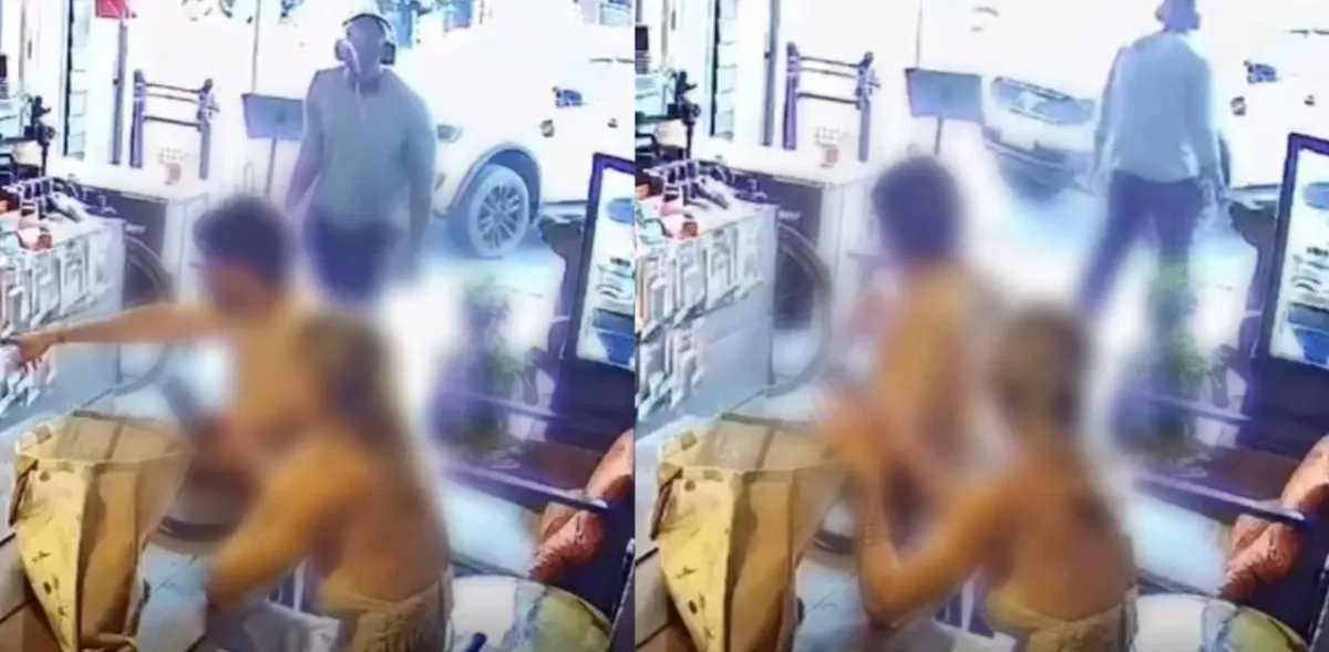 푸켓 식당에서 외국인 남성이 이유 없이 커플에게 침 뱉어