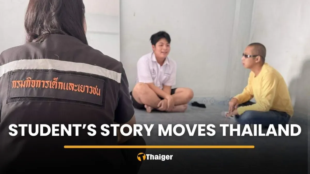 태국 17세 학생, 홀로 생활하며 아르바이트로 학업 이어가다 100만 바트 기부받아
