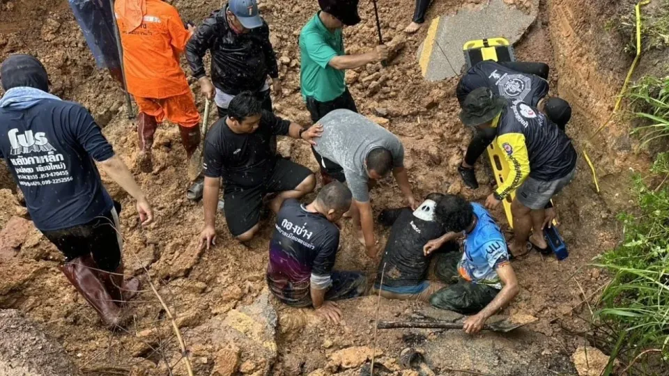 치앙마이 도로 붕괴 사고로 지방 공무원 사망