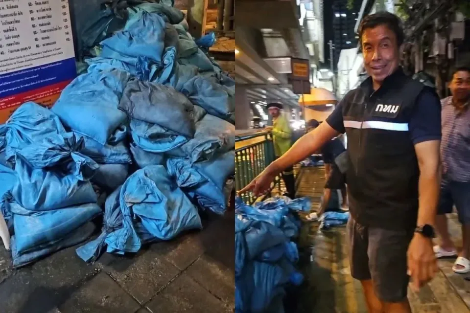 방콕 주지사, 우돔숙 지역 홍수 사태로 시공사 강력 비판