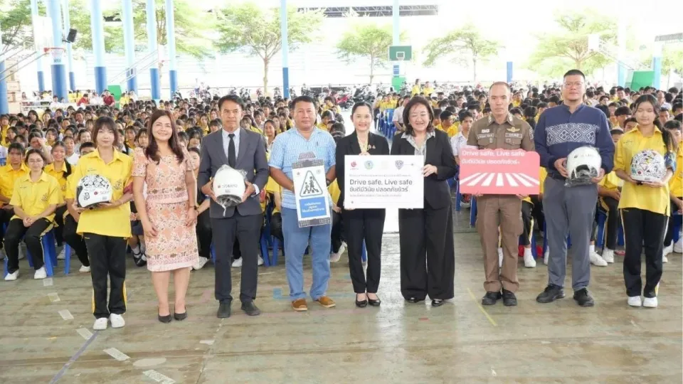 파타야 도로 안전 캠페인, 헬멧과 희망으로 마무리