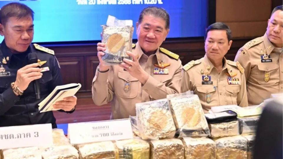 치앙마이 경찰, 대만행 700kg '두리안' 브랜드 필로폰 적발
