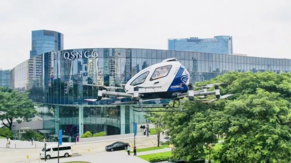 중국 플라잉 택시, 태국 하늘을 날다