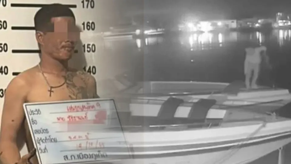 푸껫 선착장에서 스피드보트 절도범 체포