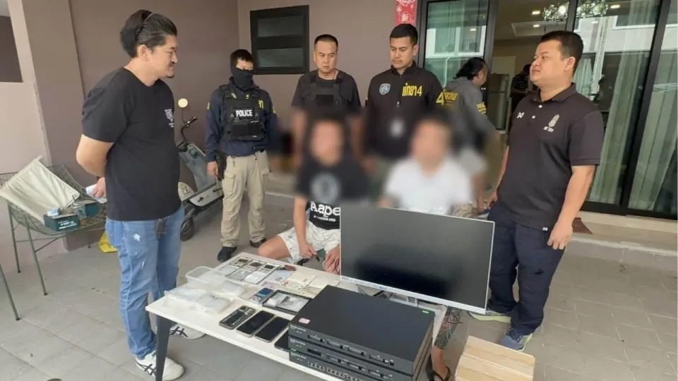 파타야에서 케타민·웃음가스 소지 대만인 2명 체포