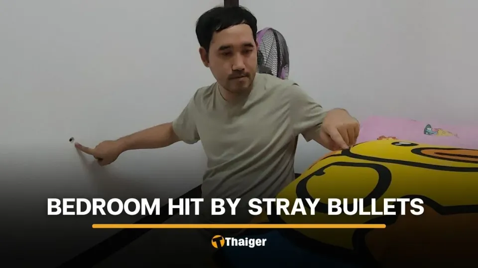 태국 남성, 수면 중 날아든 유탄이 베개 명중해도 기적적 생존