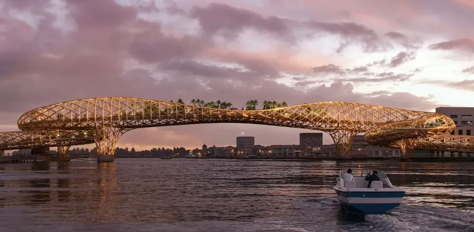 방콕, 차오프라야강 최초 보행자 전용 다리 모형 공개