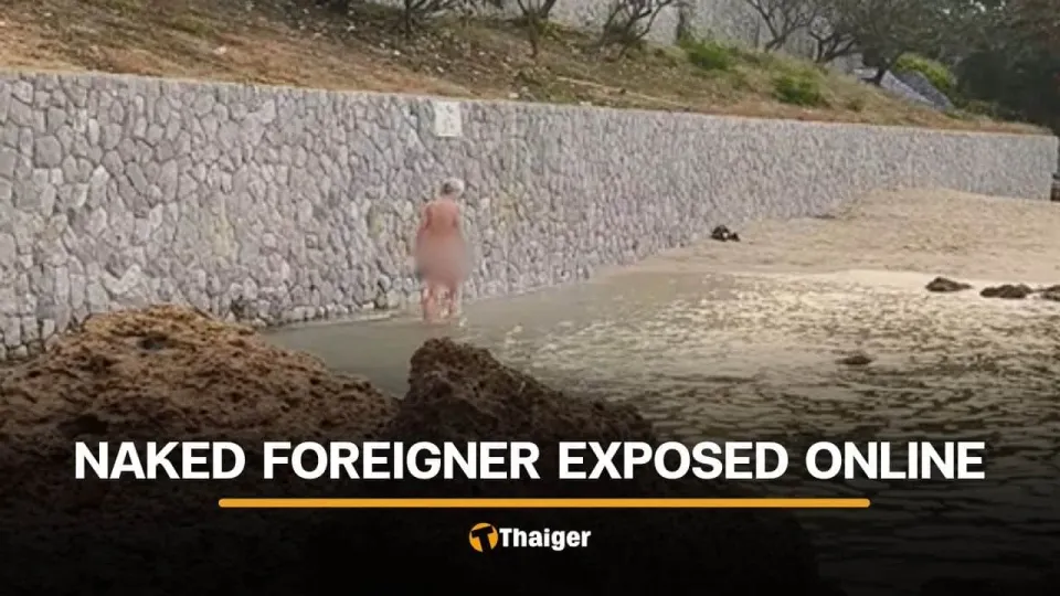 파타야 해변서 나체로 활보한 외국인, 태국 여성이 SNS에 공개